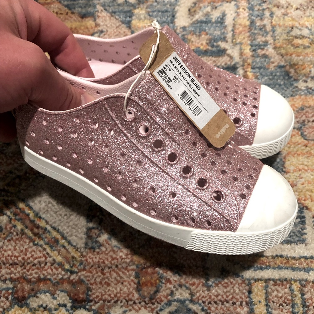 Native Jefferson Child Shoes -  Pink Bling